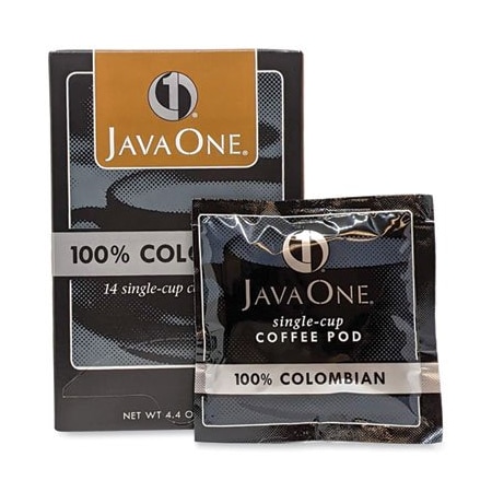 Java Trading Co. Java One, Coffee Pods, Colombian Supremo, Single Cup, 14PK 30200